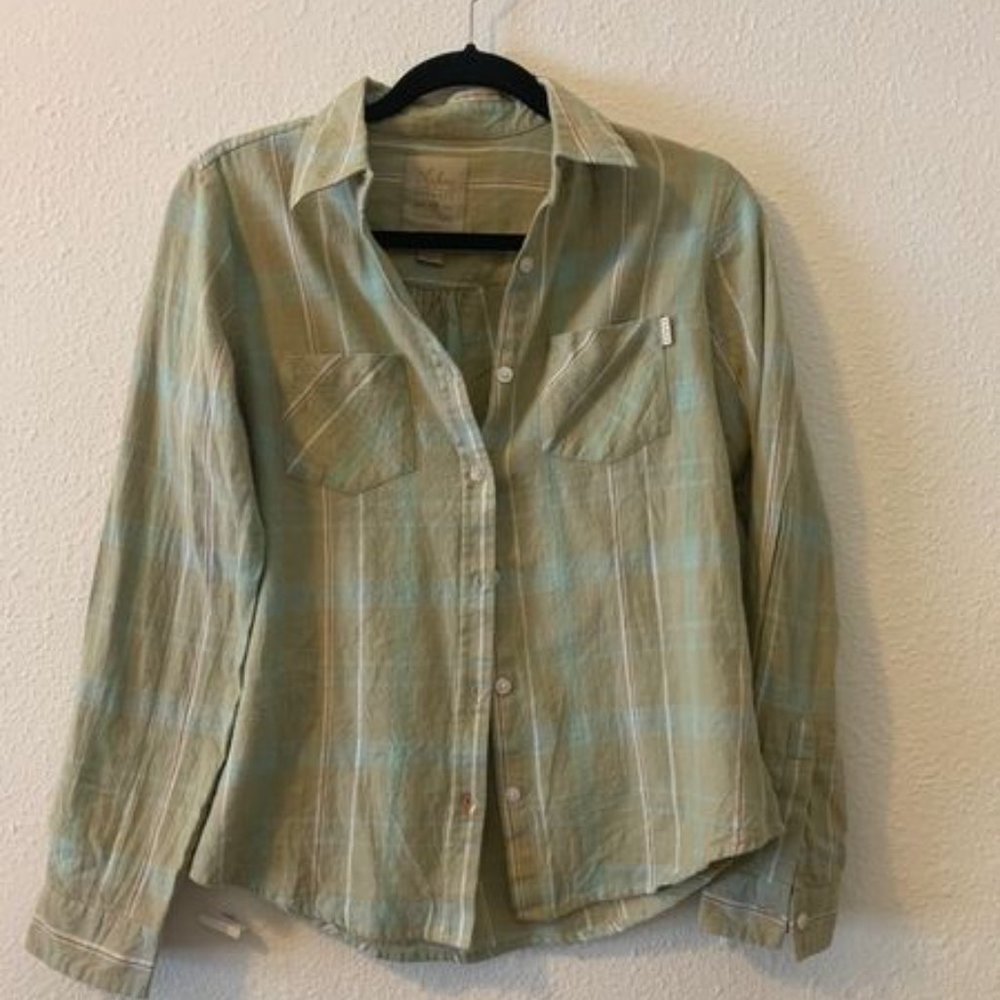 Light Green Arbor Flannel
